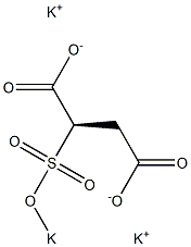 [R,(+)]-2-(Potassiosulfo)succinic acid dipotassium salt Structure