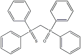 [(Diphenylphosphinyl)methyl]diphenylphosphine sulfide 구조식 이미지