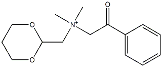 N,N-Dimethyl-N-[(1,3-dioxan-2-yl)methyl]-2-oxo-2-phenylethanaminium Structure