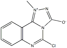 5-Chloro-1-methyl-1,2,4-triazolo[4,3-c]quinazolin-1-ium-3-olate Structure