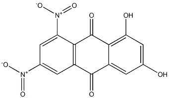 1,3-Dihydroxy-6,8-dinitroanthraquinone 구조식 이미지