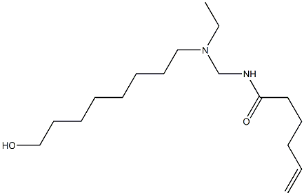 N-[[N-Ethyl-N-(8-hydroxyoctyl)amino]methyl]-5-hexenamide 구조식 이미지