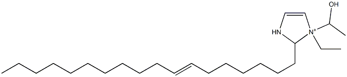 1-Ethyl-1-(1-hydroxyethyl)-2-(7-octadecenyl)-4-imidazoline-1-ium Structure