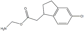 1-Aminomethyl-5-chloro-2,3-dihydro-1H-indene-1-acetic acid Structure