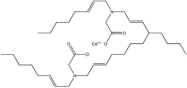 Bis[N,N-di(2-octenyl)glycine]calcium salt 구조식 이미지