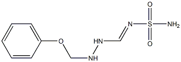 N-Sulfamoyl[phenoxy(2-formylhydrazino)methan]imine 구조식 이미지