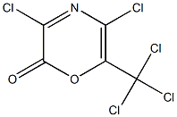 3,5-Dichloro-6-(trichloromethyl)-2H-1,4-oxazin-2-one Structure