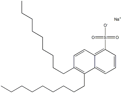 5,6-Dinonyl-1-naphthalenesulfonic acid sodium salt Structure