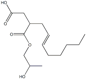 2-(2-Octenyl)succinic acid hydrogen 1-(2-hydroxypropyl) ester Structure