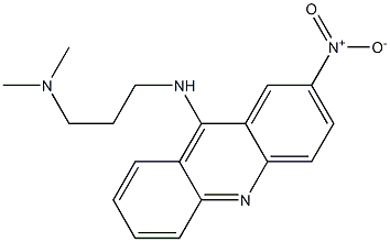 2-Nitro-9-[3-(dimethylamino)propylamino]acridine 구조식 이미지