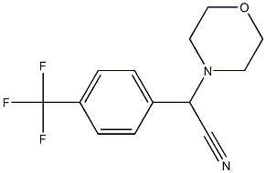 Morpholino(4-trifluoromethylphenyl)acetonitrile Structure