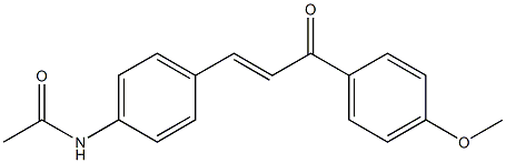 4-Acetylamino-4'-methoxy-trans-chalcone Structure