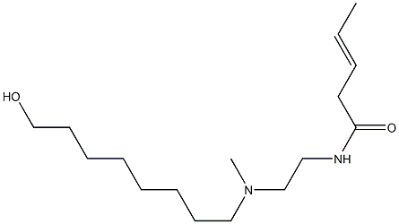 N-[2-[N-(8-Hydroxyoctyl)-N-methylamino]ethyl]-3-pentenamide Structure