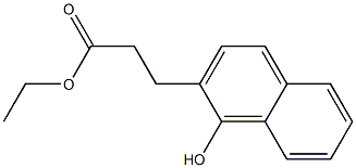 3-(1-Hydroxy-2-naphthalenyl)propionic acid ethyl ester 구조식 이미지