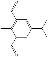 5-Isopropyl-2-methylbenzene-1,3-dicarbaldehyde 구조식 이미지