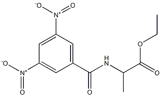 2-[(3,5-Dinitrobenzoyl)amino]propanoic acid ethyl ester Structure