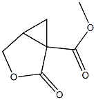 2-Oxo-3-oxabicyclo[3.1.0]hexane-1-carboxylic acid methyl ester Structure