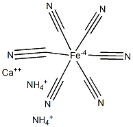 Ammonium calcium hexacyanoferrate(II) 구조식 이미지