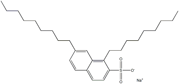 1,7-Dinonyl-2-naphthalenesulfonic acid sodium salt 구조식 이미지