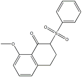 3,4-Dihydro-8-methoxy-2-phenylsulfonylnaphthalene-1(2H)-one Structure