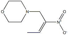 (E)-1-Morpholino-2-nitro-2-butene Structure