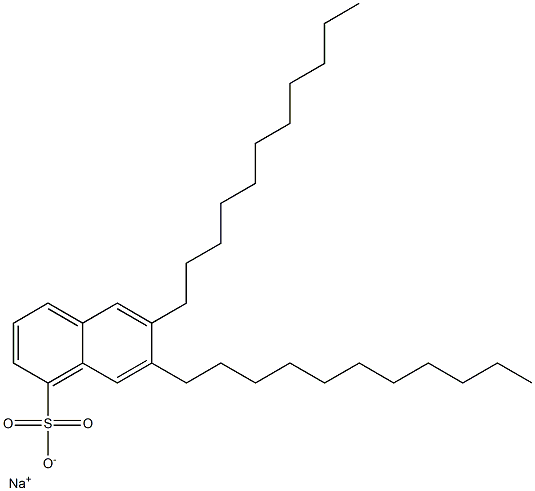 6,7-Diundecyl-1-naphthalenesulfonic acid sodium salt Structure