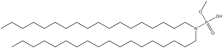 N,N-Dioctadecylamidophosphoric acid hydrogen methyl ester Structure