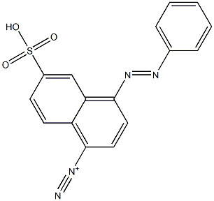 4-(Phenylazo)-6-sulfo-1-naphthalenediazonium Structure