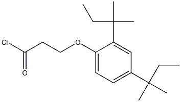 3-(2,4-Di-tert-pentylphenoxy)propanoic acid chloride 구조식 이미지