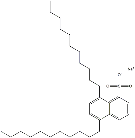 5,8-Diundecyl-1-naphthalenesulfonic acid sodium salt 구조식 이미지