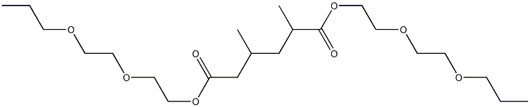 2,4-Dimethyladipic acid bis[2-(2-propoxyethoxy)ethyl] ester 구조식 이미지