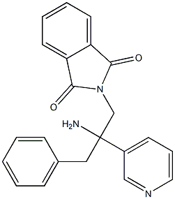 N-[2-Benzyl-2-amino-2-(3-pyridyl)ethyl]phthalimide Structure