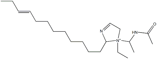 1-[1-(Acetylamino)ethyl]-2-(9-dodecenyl)-1-ethyl-3-imidazoline-1-ium Structure