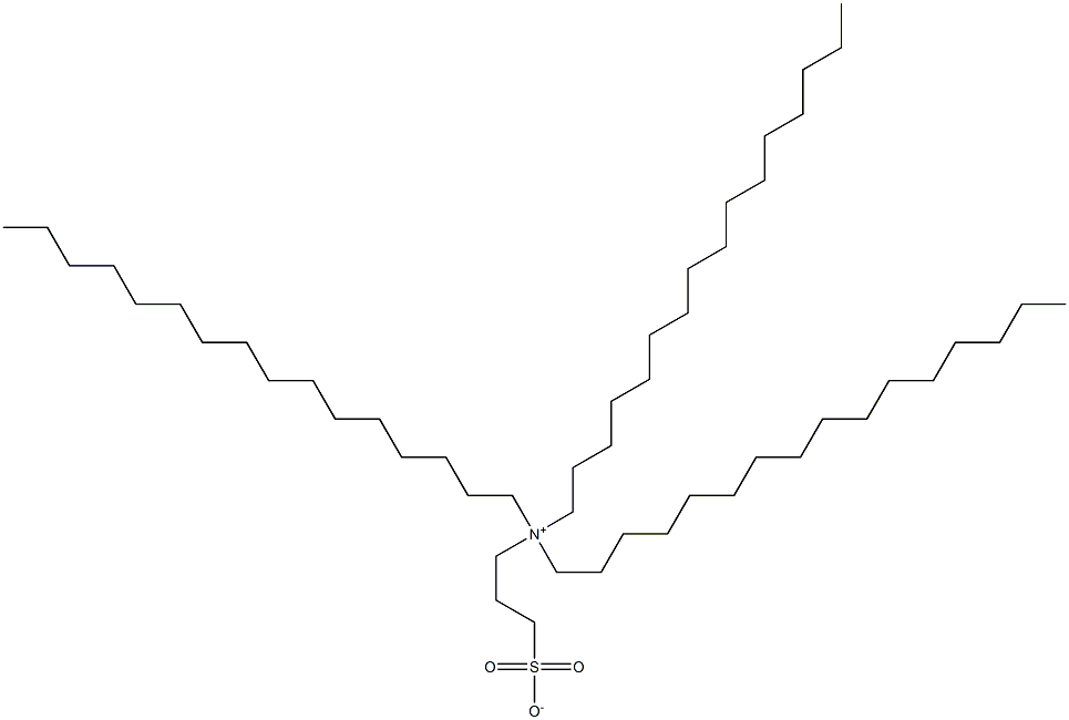 N,N-Dihexadecyl-N-(3-sulfonatopropyl)-1-hexadecanaminium 구조식 이미지