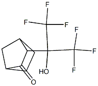 3-[2,2,2-Trifluoro-1-hydroxy-1-(trifluoromethyl)ethyl]-2-norbornanone 구조식 이미지