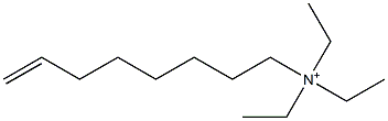 N,N,N-Triethyl-7-octen-1-aminium Structure