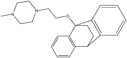 1-[2-(9,10-Ethanoanthracen-9(10H)-yloxy)ethyl]-4-methylpiperazine 구조식 이미지