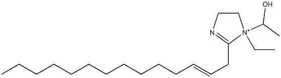 1-Ethyl-1-(1-hydroxyethyl)-2-(2-tetradecenyl)-2-imidazoline-1-ium 구조식 이미지