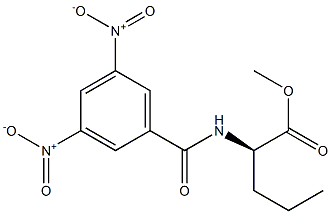 (2R)-2-[(3,5-Dinitrobenzoyl)amino]pentanoic acid methyl ester 구조식 이미지