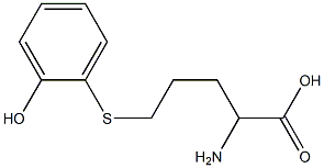 2-Amino-5-(2-hydroxyphenylthio)valeric acid 구조식 이미지