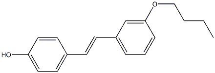 4-[(E)-2-(3-Butoxyphenyl)ethenyl]phenol 구조식 이미지