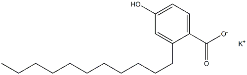 2-Undecyl-4-hydroxybenzoic acid potassium salt Structure