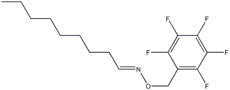 Nonanal O-[(pentafluorophenyl)methyl]oxime 구조식 이미지