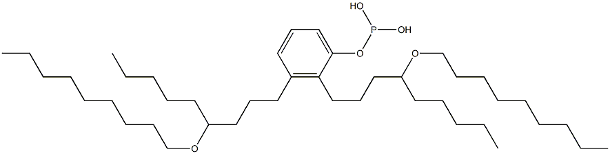 Phosphorous acid bis[4-(nonyloxy)nonyl]phenyl ester 구조식 이미지