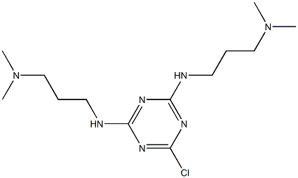 2,4-Bis[[3-(dimethylamino)propyl]amino]-6-chloro-1,3,5-triazine 구조식 이미지