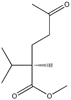 [R,(-)]-2-Isopropyl-2-methyl-5-oxohexanoic acid methyl ester 구조식 이미지