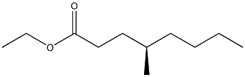 [R,(-)]-4-Methyloctanoic acid ethyl ester 구조식 이미지