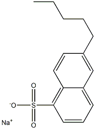 6-Pentyl-1-naphthalenesulfonic acid sodium salt 구조식 이미지