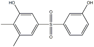 3,3'-Dihydroxy-4,5-dimethyl[sulfonylbisbenzene] 구조식 이미지