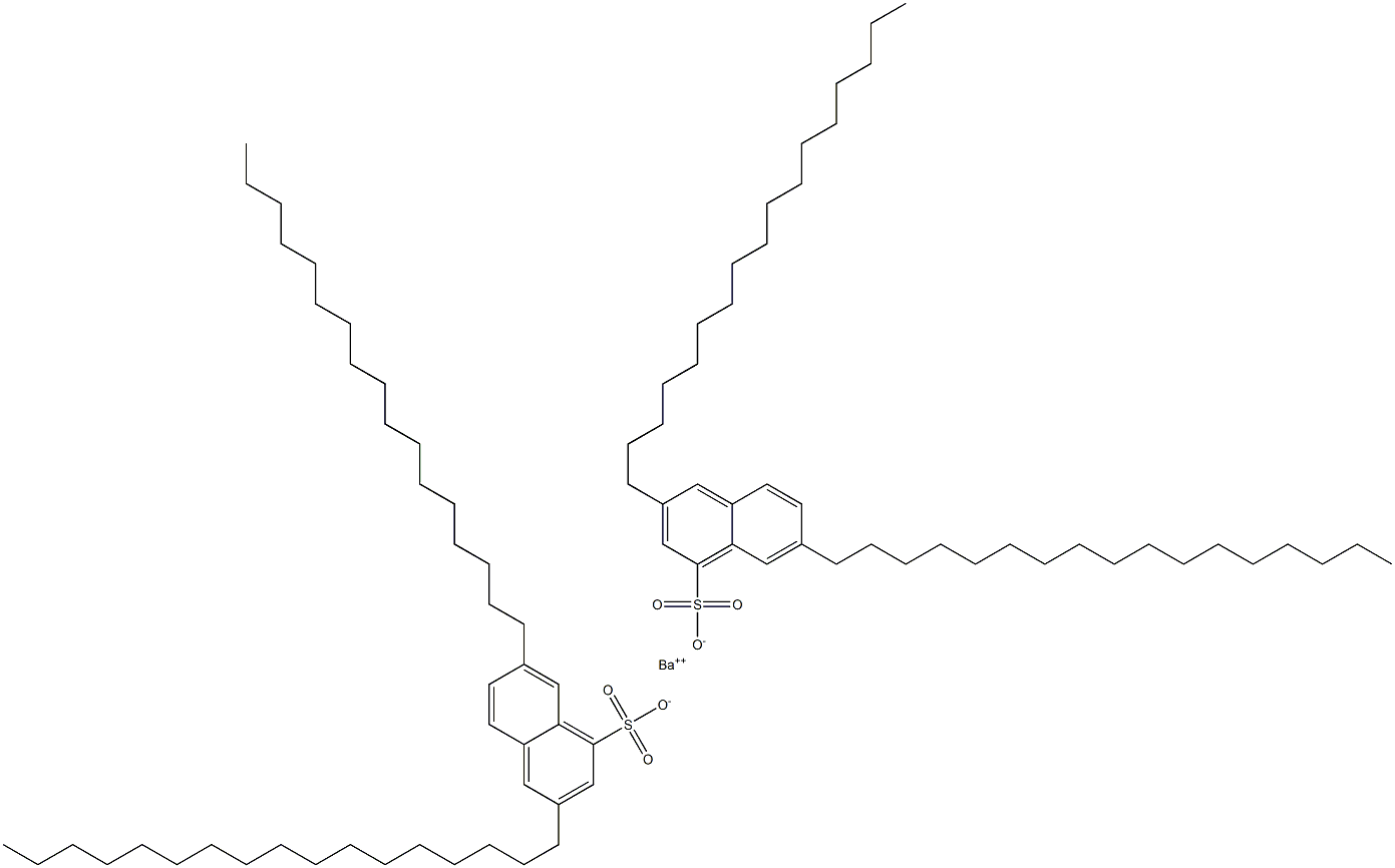 Bis(3,7-diheptadecyl-1-naphthalenesulfonic acid)barium salt 구조식 이미지